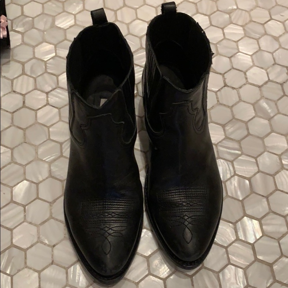 Golden Goose Black Leather Ankle Booties - Picture 4 of 8